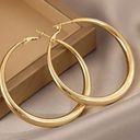 Hoop Earrings Thick Hoop Earrings Hollow Tube Hoops Earrings Hypoallergenic, Lightweight Large Big Hoop Earrings Photo 0