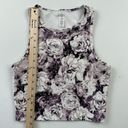 Balance Collection  Mia crop tank Purple Roses sport top Size Small Photo 6