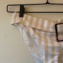 We Wore What NWT  Annie Bottom Neutral Stripe Print Lightweight Beach Swimsuit Photo 2