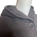 Jones New York Vintage 90s  Gray Brown Wool Cashmere Long Hooded Jacket Sz Large Photo 6