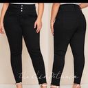 Edge Plus Size Black skinny high waist frayed  Pants Photo 1