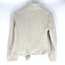 James Perse  Double Breasted Shrunken Sherpa Fleece Jacket Cream Size 3 Large Photo 5