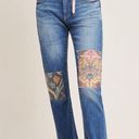 Pilcro  Tapestry Patchwork Slim Boyfriend Jeans Size 29 Photo 0