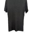 Topman Womens Pullover Sweater Black Short Sleeve Collar Ribbed Knit Solid M New Size M Photo 3