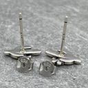 Dainty Saguaro Cactus Solid Sterling Silver Stud Earrings Photo 3