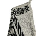 Relativity  Womens S Poncho Sweater Gray Black Southwest Aztec Fringe Bohemian Photo 3