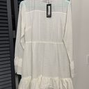 Nasty Gal White Ruffle Long Sleeve Mini Dress Photo 1