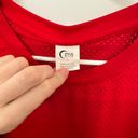 Zyia Active Red Mesh Long Sleeve Top Photo 2