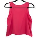 B Jewel Hot Pink Boxy Crop Semi-Sheer Tank Spring Summer Festival Photo 1