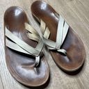 Olukai  Kaekae Women's Thong Sandals Beige Ivory Leather Flip-Flop Sz 10 EU 40 Photo 0