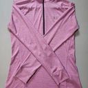 Under Armour Women's  Heatgear Pink 1/4 Zip Sweatshirt Size M Loose Fit Photo 0