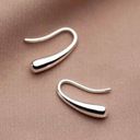 925 Silver Plated Teardrop Dangle Drop Earrings for Women Photo 1