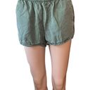 American Eagle  Outfitters Army Green Pull Up Shorts Photo 0