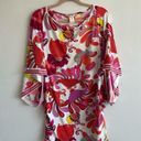 Trina Turk  S Pink Floral Mini Swimsuit Cover Dress Photo 0