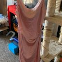 re:named Baby Pink Satin Midi Dress Photo 3