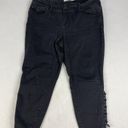 Torrid  Denim Jeans Women Size 20R Dark Wash Black Laced Ankle 40 X 24.5 Jegging Photo 1