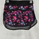 Lululemon  Mini Midnight Bloom Black Deep Fuschia Print Hotty Hot II Mesh Skirt 2 Photo 2