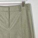 7 For All Mankind  Sage Green Distressed Faux Leather Wide Leg Pants Large NWT Photo 3