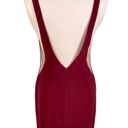 Faviana  NWT Illusion Low Back Mini  Dress size 6, wine, Cocktail, Party, formal Photo 2