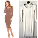 Naked Wardrobe  Choker Midi Dress White M Photo 1