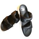 Sorel Viibe Puff Platform Sandal Slide Size 11 Black Summer Comfort Slip On Photo 3