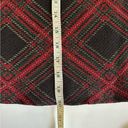 J. McLaughlin  Plaid Pencil Mini Skirt Women’s size Medium Black Red Green Gold Photo 10