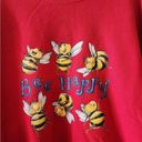 Jerzees Red bee happy crewneck sweatshirt size mens 2x Photo 2