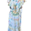 Young Fabulous and Broke NWT  Blue Cruz Maxi Tie Dye Short Casual Dress Photo 3