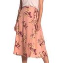 Abound  Print Faux Wrap Midi Skirt XXL NWOT Photo 0