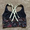 Lululemon  Energy Bra Flowerescent Multi / Lemon Ice Size 4 Photo 4