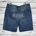 Lane Bryant  Size 18 Blue Denim T3 Technology Elastic Waist Bermuda Jean Shorts Photo 1