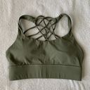 Amazon Women’s Small  Sage Green Wild Strappy Long Line Sports Bra Photo 0