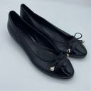 Michael Kors black leather Pearl bow ballet flats size 7 Photo 0