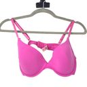  INTIMATES PINK PADDED BRA WOMENS SIZE 36C JUICY COUTURE LOGO BAND Photo 4