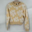 Divided  H&M Floral Retro Hippie Gypsy Y2K Women XS Groovy Funky Pullover Sweater Photo 2