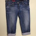 Bermuda Adriano Goldschmied   Shorts Sz 28R EUC Med Wash Rolled Hem Jean Shorts Photo 3