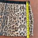 Sans Souci NEW Leopard Print Sequins Mini Skirt Photo 5