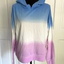 Danskin  Purple/White & Blue Tie Dye Hoodie Sweatshirt. Size Medium Photo 1