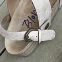 blowfish  Malibu Boutique Sandals Wedges Frosted Champagne Womens 8 Comfy Photo 9