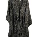 Chico's  One Size Ruffle Knit Ruana Shrug Wrap Poncho Sweater Chunky Knit Sparkle Photo 0