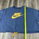 Nike Blue Cropped Sweater Photo 11