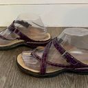 Ecco  Purple Print SlipOn Adjustable Strap Sandals Women’s Size 37 Photo 3