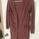 Love Tree Mauve Pink Long Cardigan Photo 2