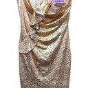 Hailey Logan by Adrianna Papell Party/Prom Gold Strapless Bodycon Mini Dress Photo 0