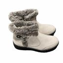 Khombu Ladies' All Weather Water Repellent Cream Fur Lined Booties Size 10 NEW Photo 0