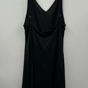 Natori  Jersey Essentials Spaghetti Strap Chemise Lingerie Dress in Black Sz M Photo 4