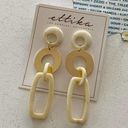 Ettika  x Revolve Chunky Statement Triple Hoop Gold Drop Earrings Photo 0