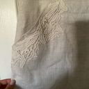 Kensie Linen Oatmeal Embroidered Dress size Large Photo 1