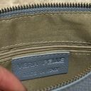 Vera Pelle Made in Italy Pebbled Leather Baby Blue Gold Chain Shoulder Bag Purse Photo 3