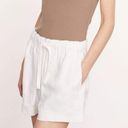 Vince  Tie Front Hemp Pull On Shorts White XL Photo 1